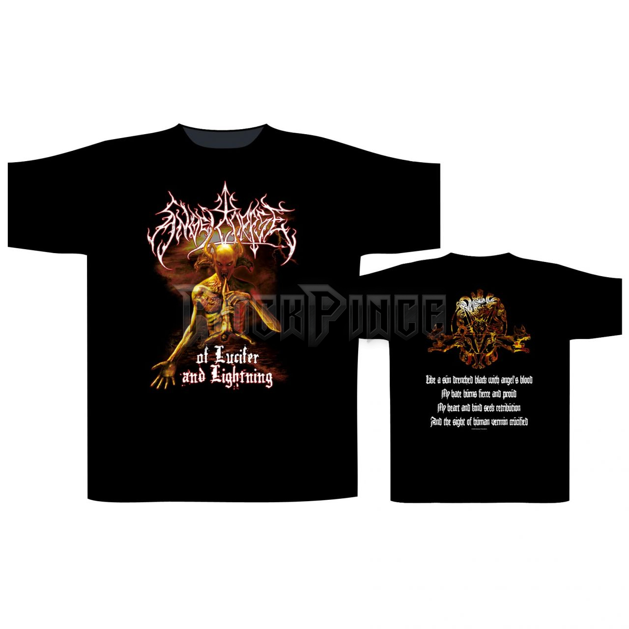 ANGELCORPSE - OF LUCIFER AND LIGHTNING - unisex póló - ST2515