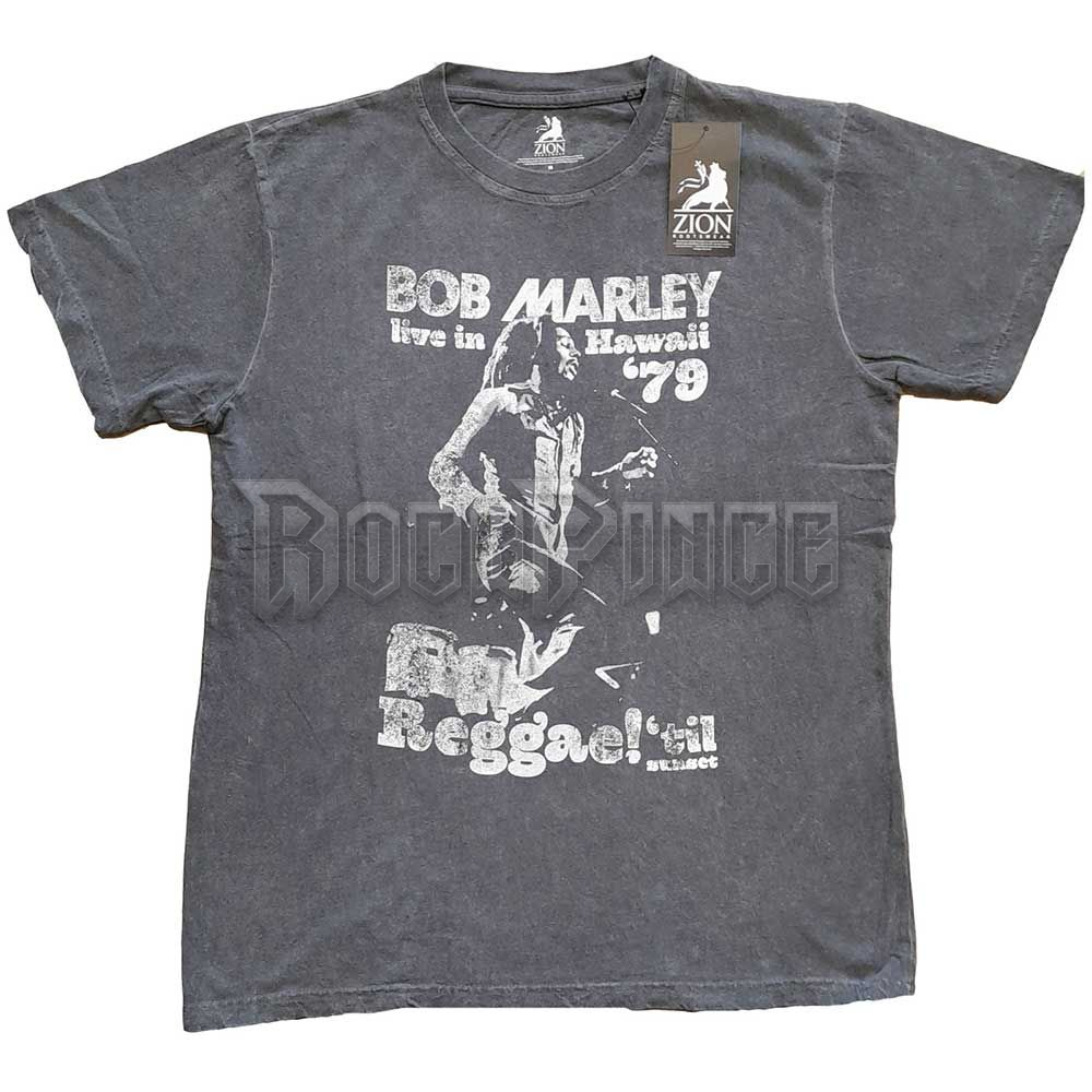 BOB MARLEY - HAWAII - unisex póló - BMASWASH01MC