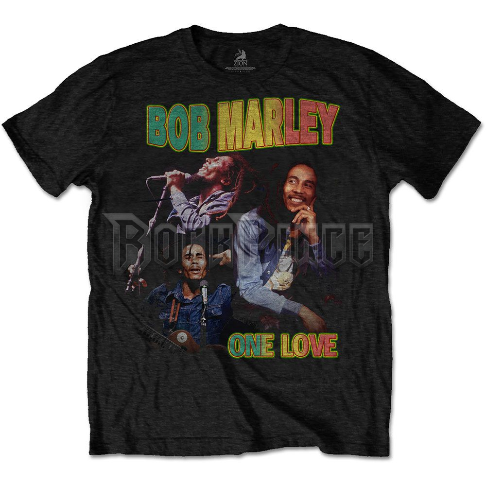 BOB MARLEY - One Love Homage - unisex póló - BMATS29MB