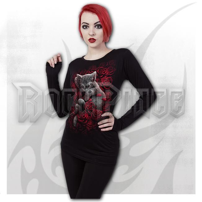BED OF ROSES - Baggy Top Black - F060F440