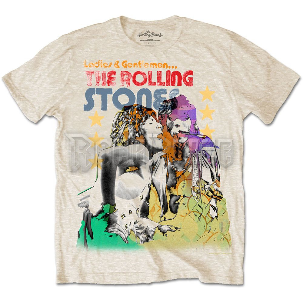 THE ROLLING STONES - MICK & KEITH WATERCOLOUR STARS - unisex póló - RSTS59MS