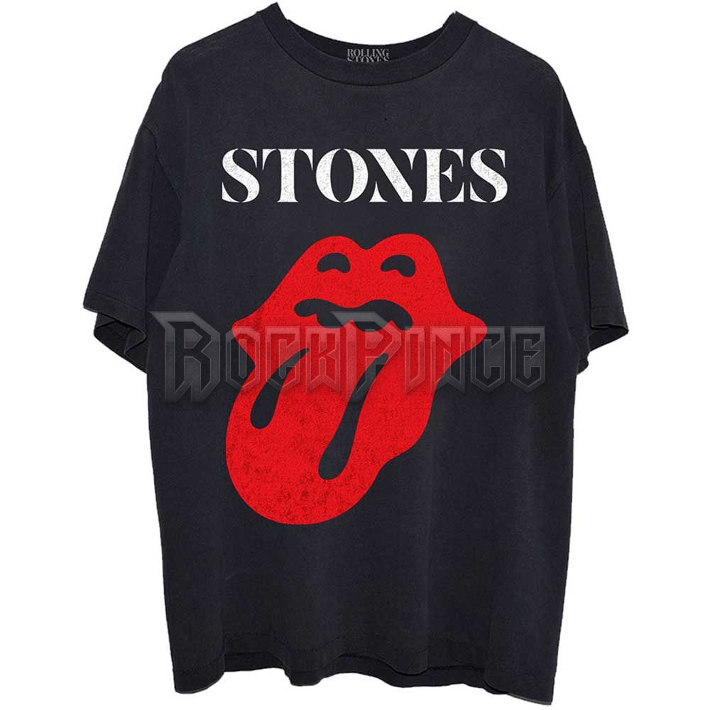 THE ROLLING STONES - SIXTY CLASSIC VINTAGE SOLID TONGUE - unisex póló - RSTS178MB