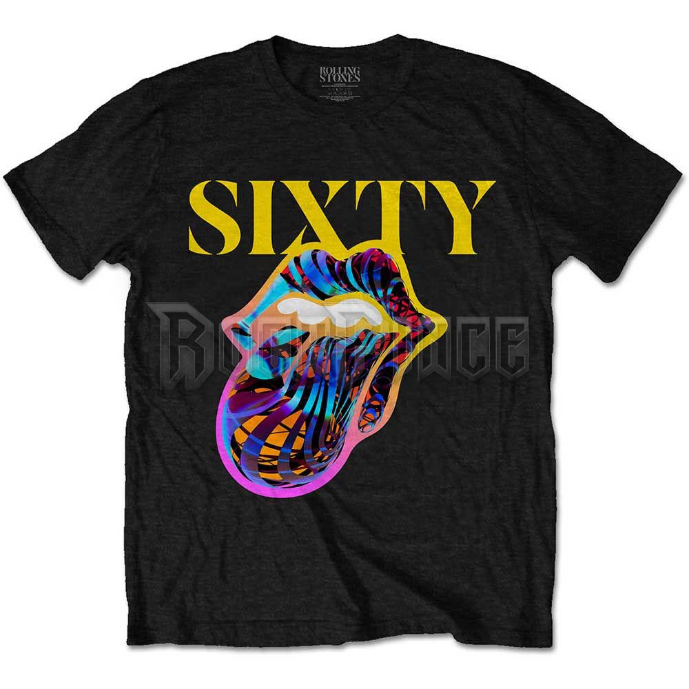 THE ROLLING STONES - SIXTY CYBERDELIC TONGUE - unisex póló - RSTS180MB