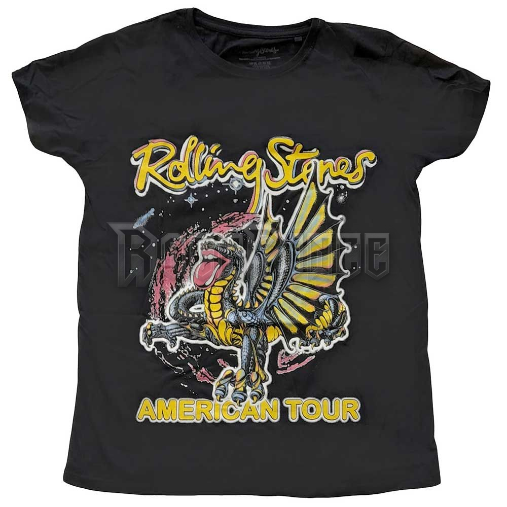 THE ROLLING STONES - AMERICAN TOUR DRAGON - női póló - RSTS167LB