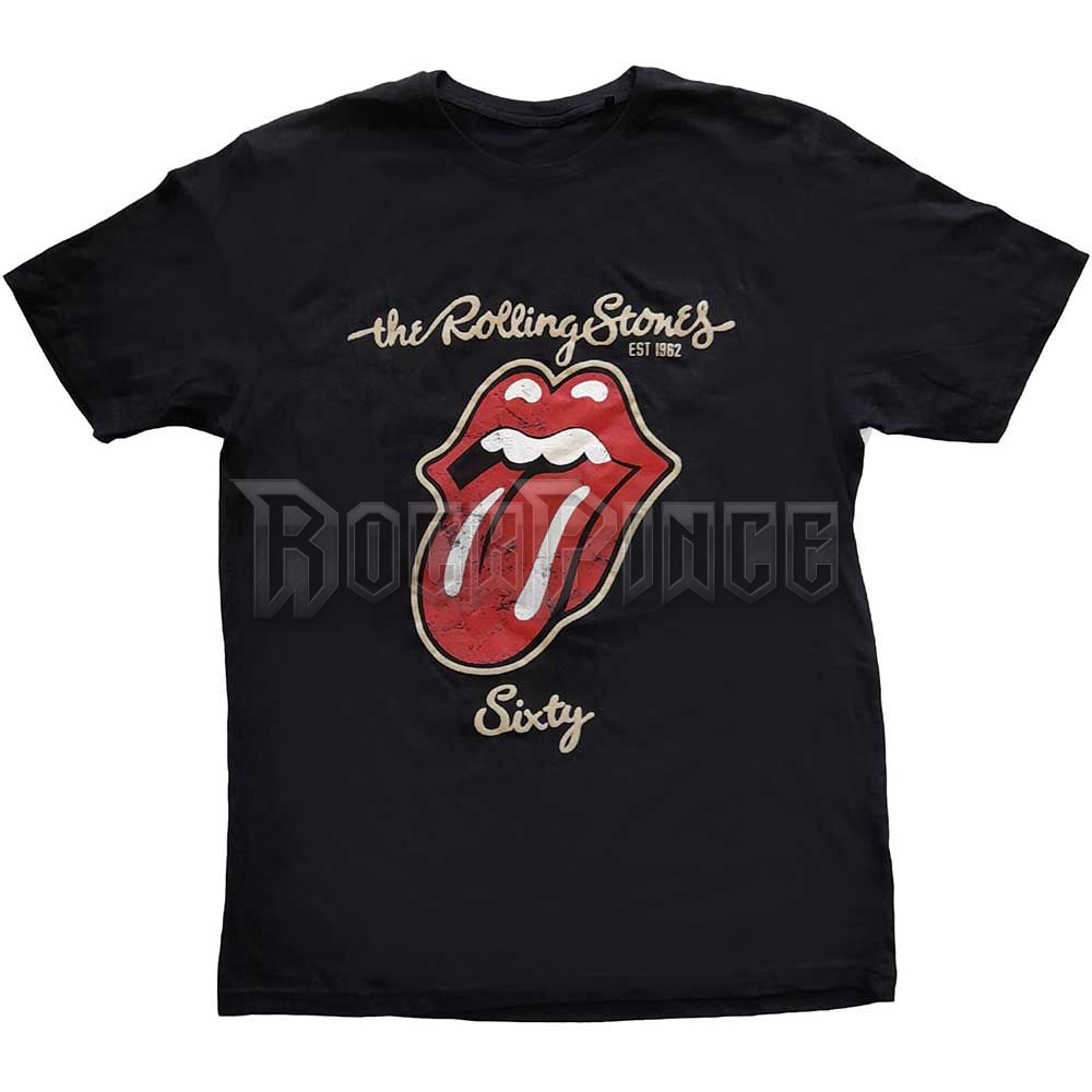 THE ROLLING STONES - SIXTY PLASTERED TONGUE - unisex póló - RSTS173MB