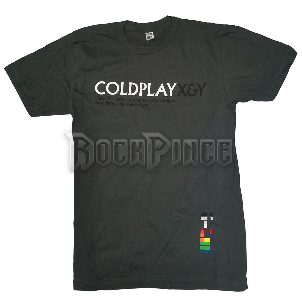 COLDPLAY - X & Y UNDER THE SURFACE - unisex póló - COLDTS02MGR