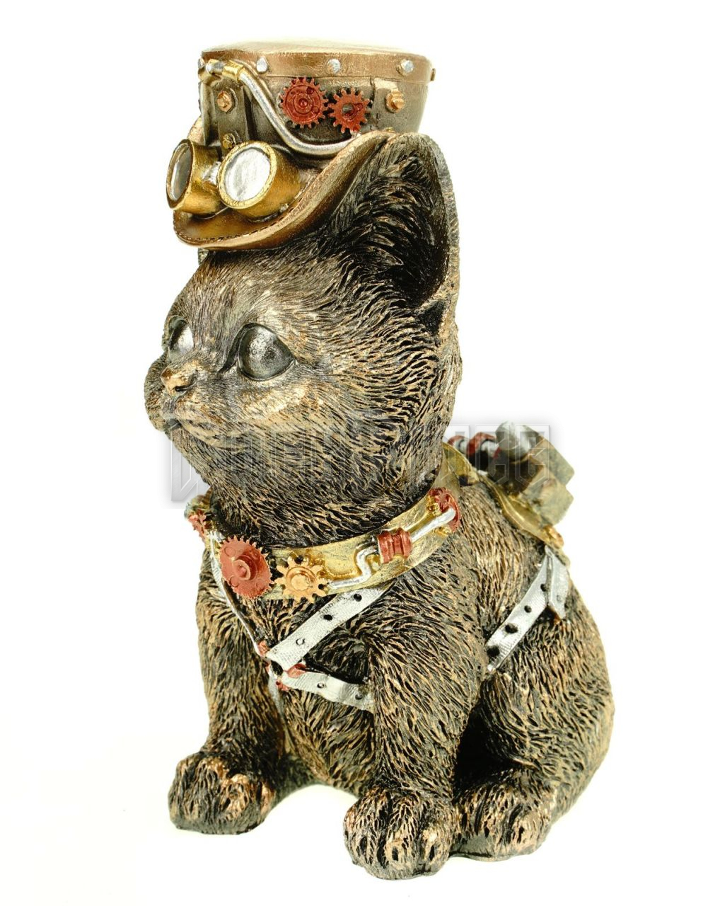 Steampunk Cat With Tophat - szobor - 839-2923