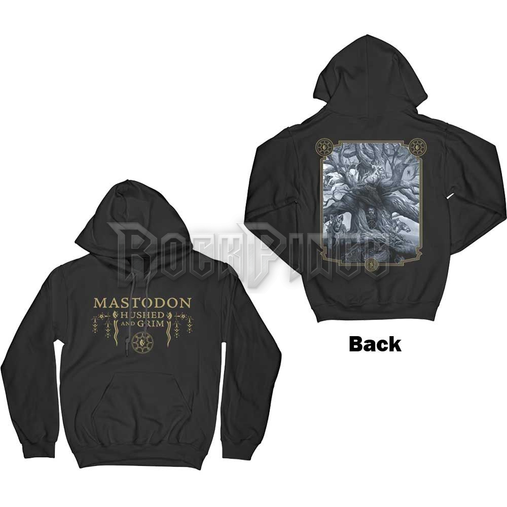 Mastodon - Hushed & Grim Cover - unisex kapucnis pulóver - MASHD26MB
