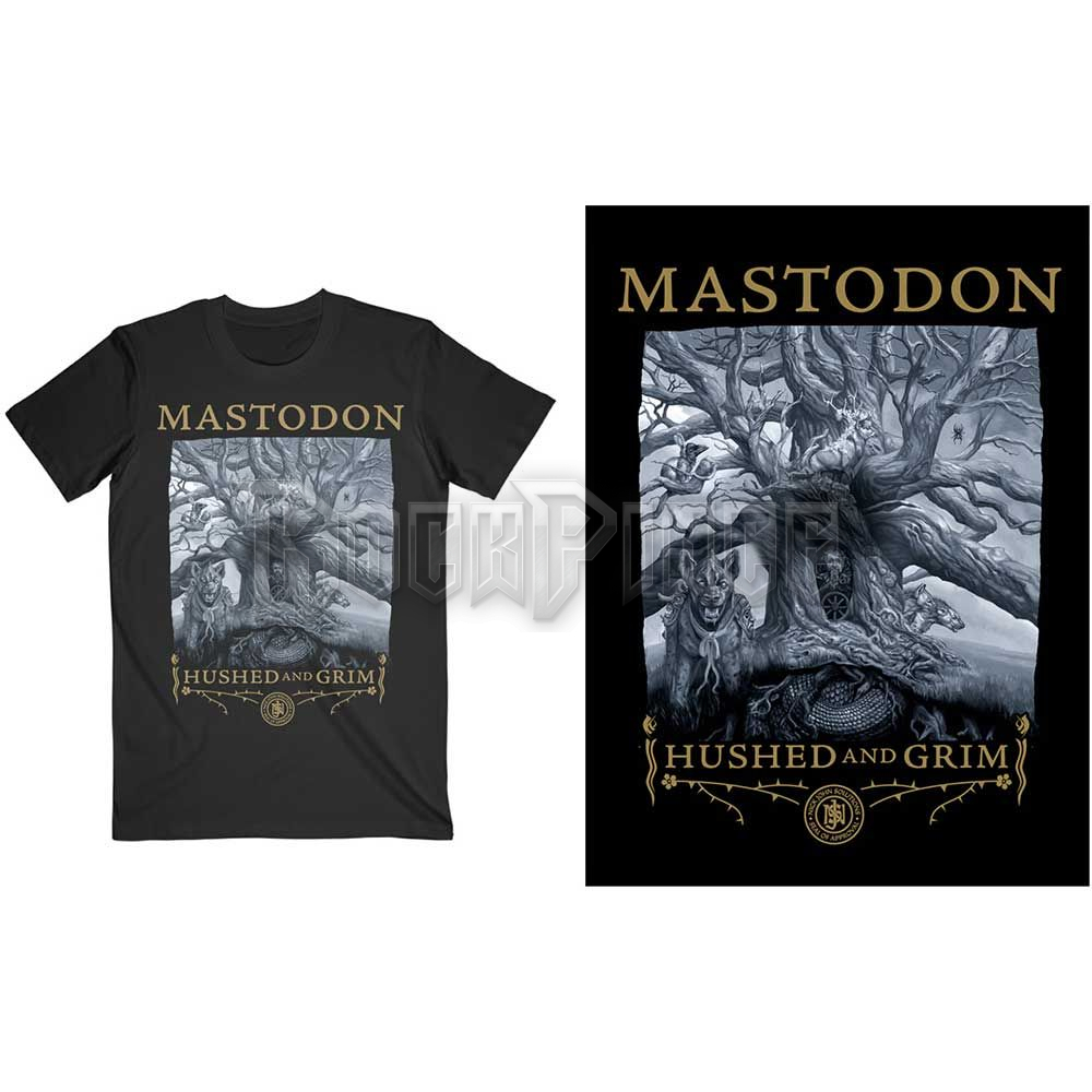Mastodon - Hushed & Grim Cover - unisex póló - MASTEE27MB