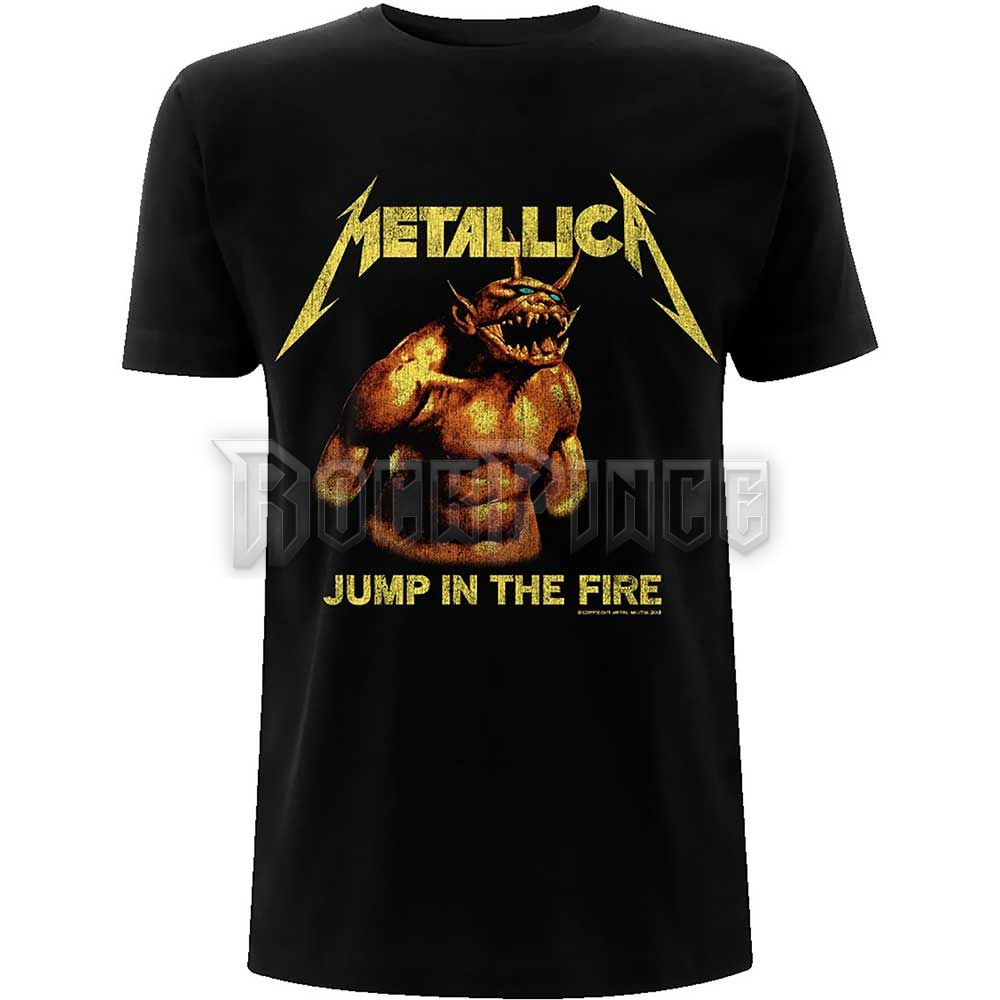 Metallica - Jump In The Fire Vintage - unisex póló - METTS62MB / PHDMTLTSBJITF