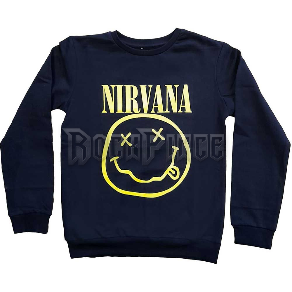 Nirvana - Yellow Happy Face - gyerek pulóver - NIRVSWT04BBL