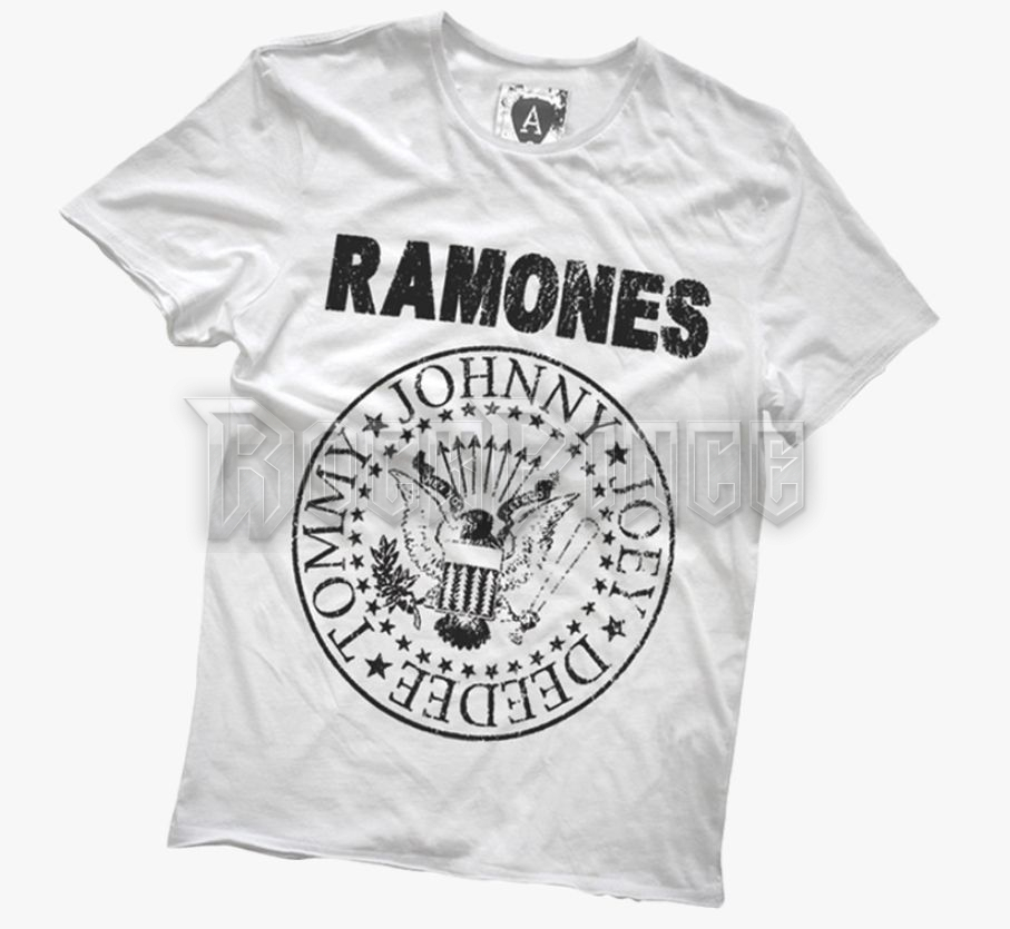 Ramones - White Logo - UNISEX PÓLÓ
