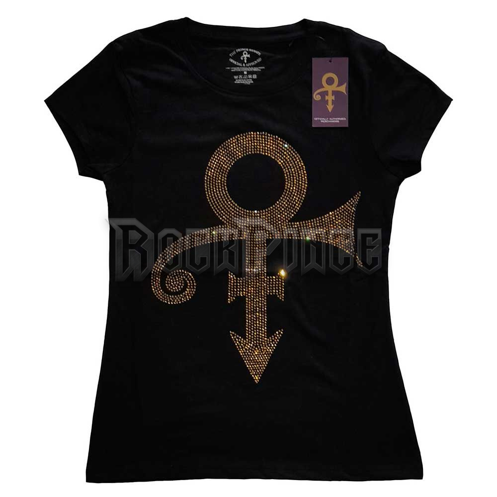 Prince - Gold Symbol (Diamante) - női póló - PRINTS42LB