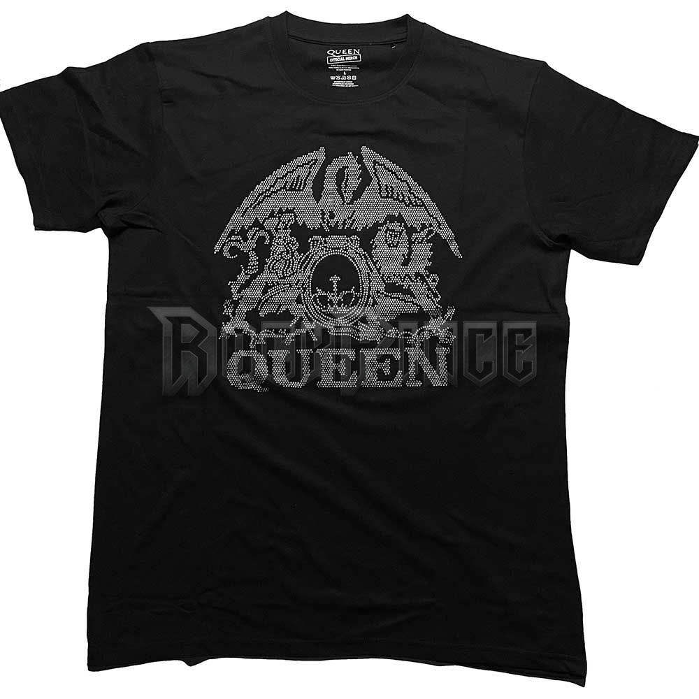 Queen - Crest (Diamante) - unisex póló - QUTS76MB