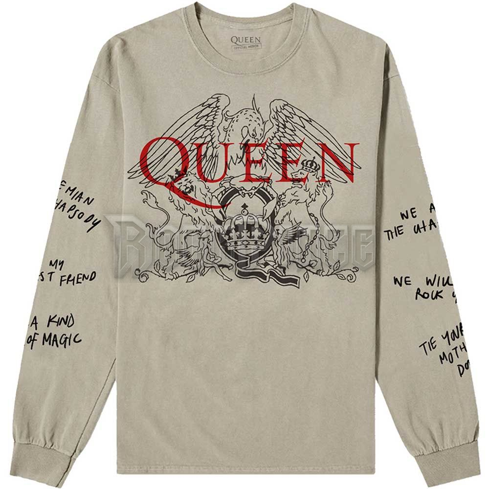 Queen - Handwritten - unisex hosszú ujjú póló - QULST74MS