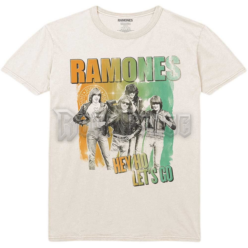 Ramones - Hey Ho Retro - unisex póló - RATS67MNAT