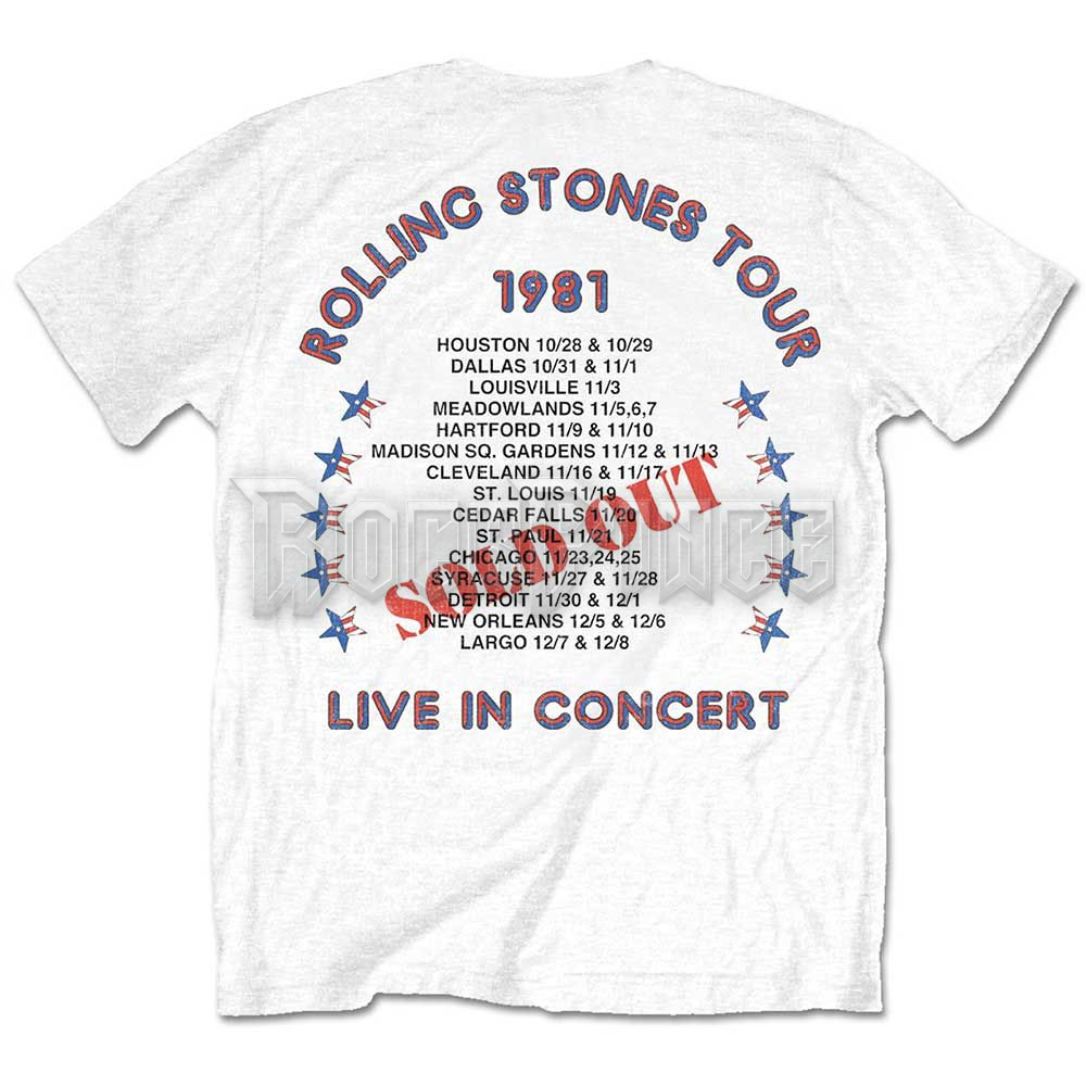 The Rolling Stones - 81 Tour Dragon - unisex póló - RSTS196MW