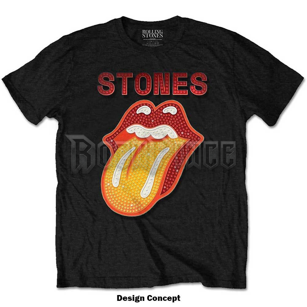 The Rolling Stones - Dia Tongue (Diamante) - unisex póló - RSTS194MB