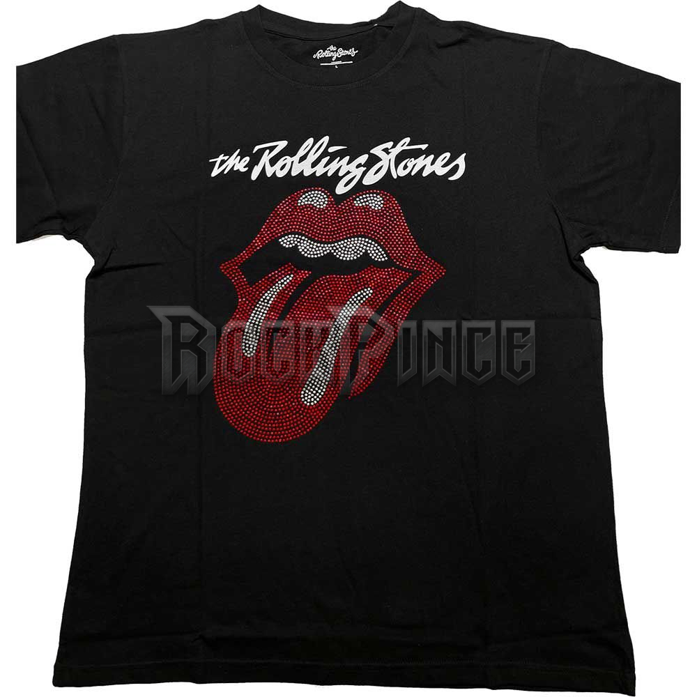 The Rolling Stones - Logo & Tongue (Diamante) - unisex póló - RSTS192MB
