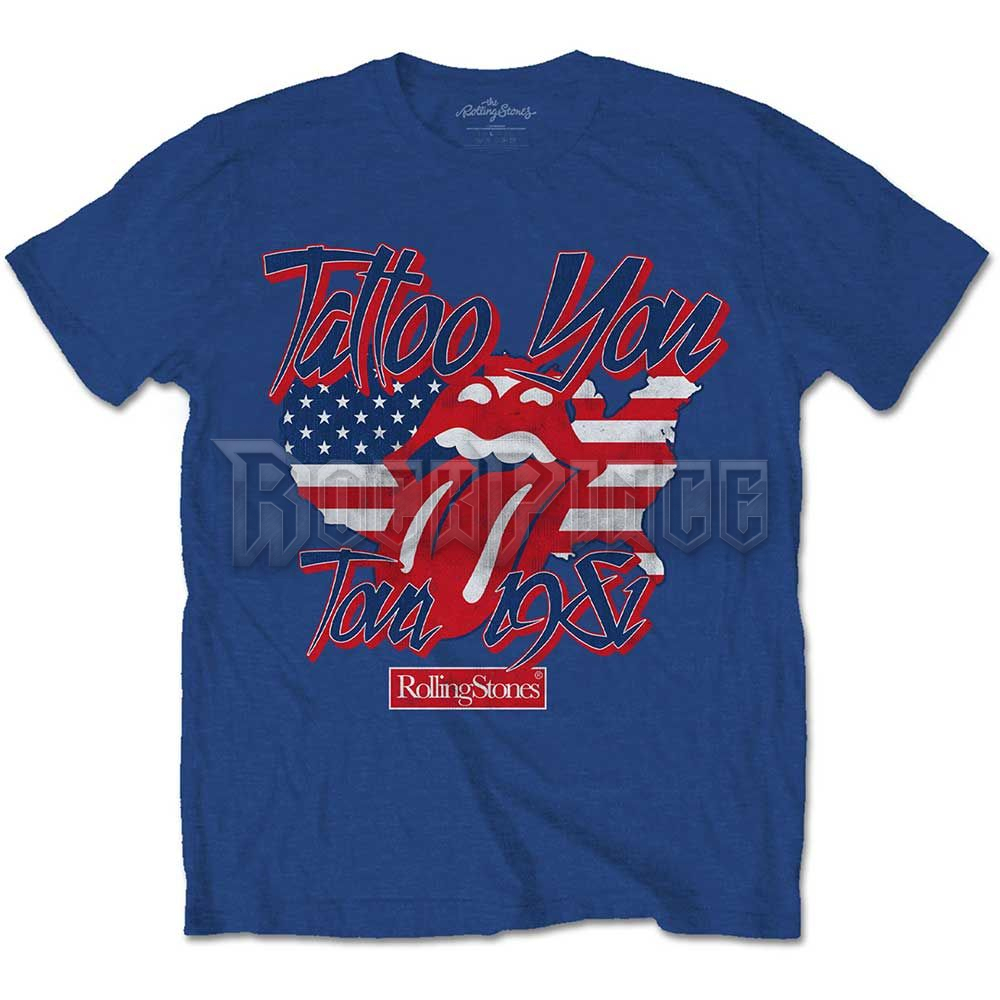 The Rolling Stones - Tattoo You Americana - unisex póló - RSTS162MBL