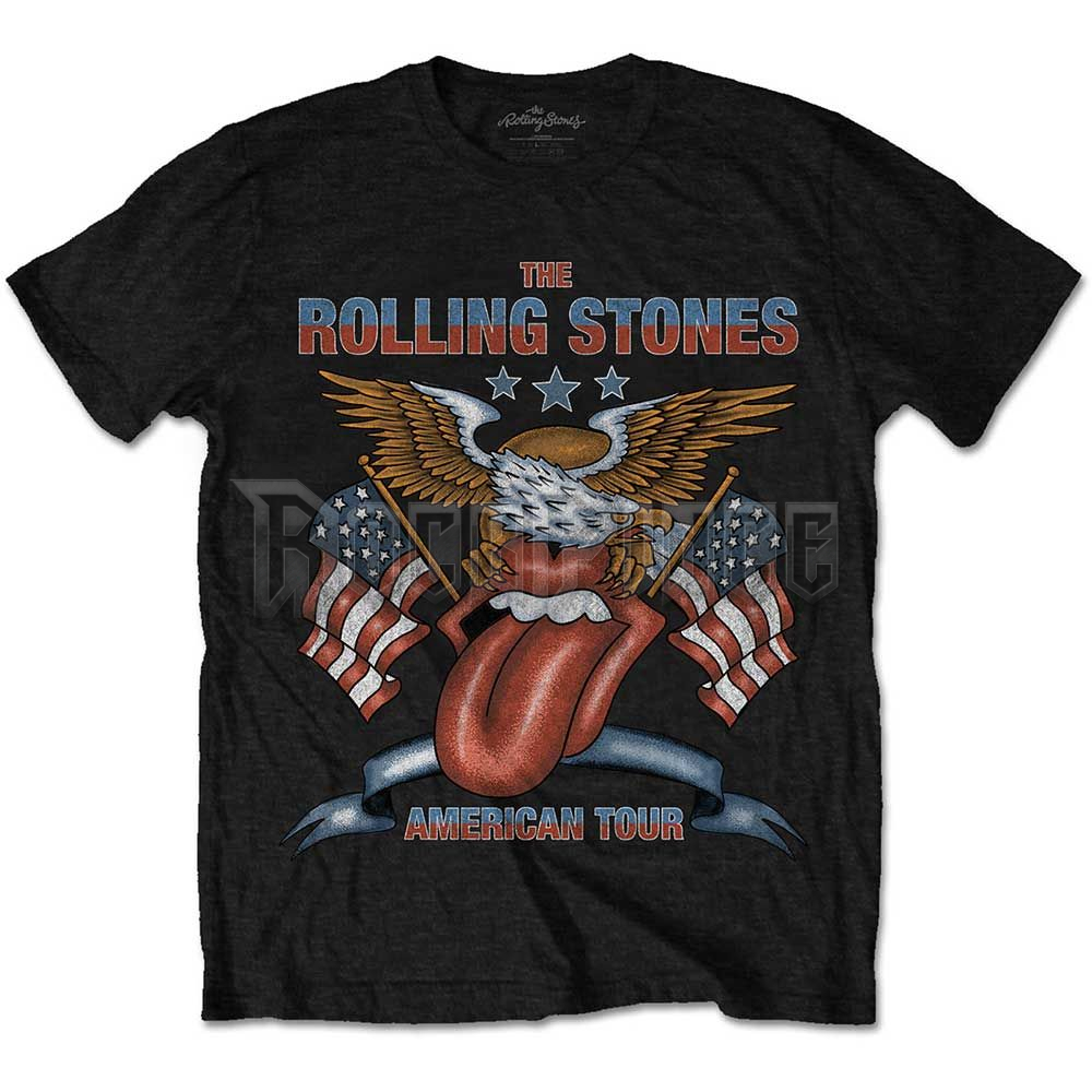 The Rolling Stones - USA Tour Eagle - unisex póló - RSTS160MB