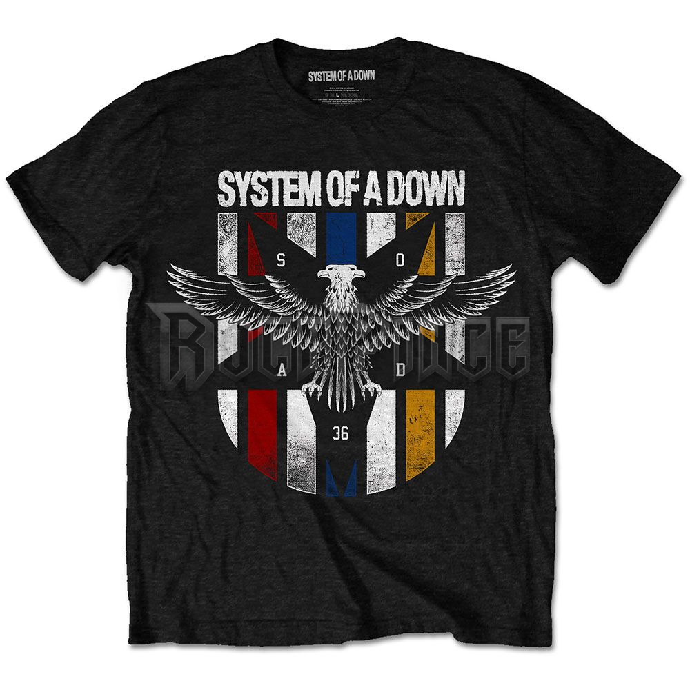 System Of A Down - Eagle Colours - unisex póló - SOADTS02MB