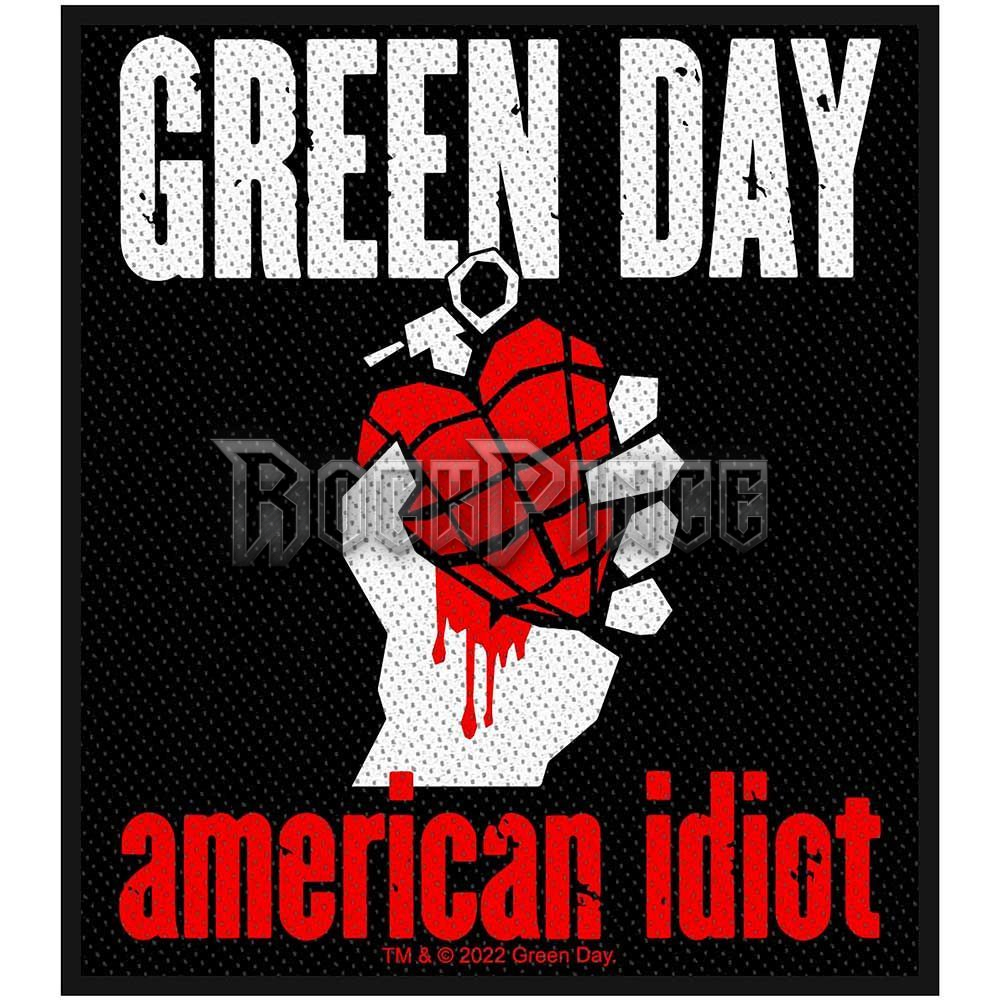 Green Day - American Idiot - kisfelvarró - SP3215