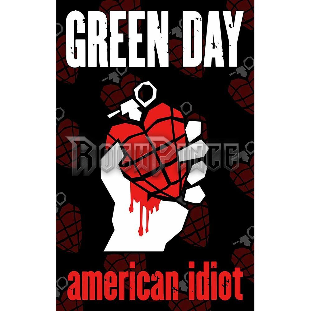 Green Day - American Idiot - Textil poszter / Zászló - TP297