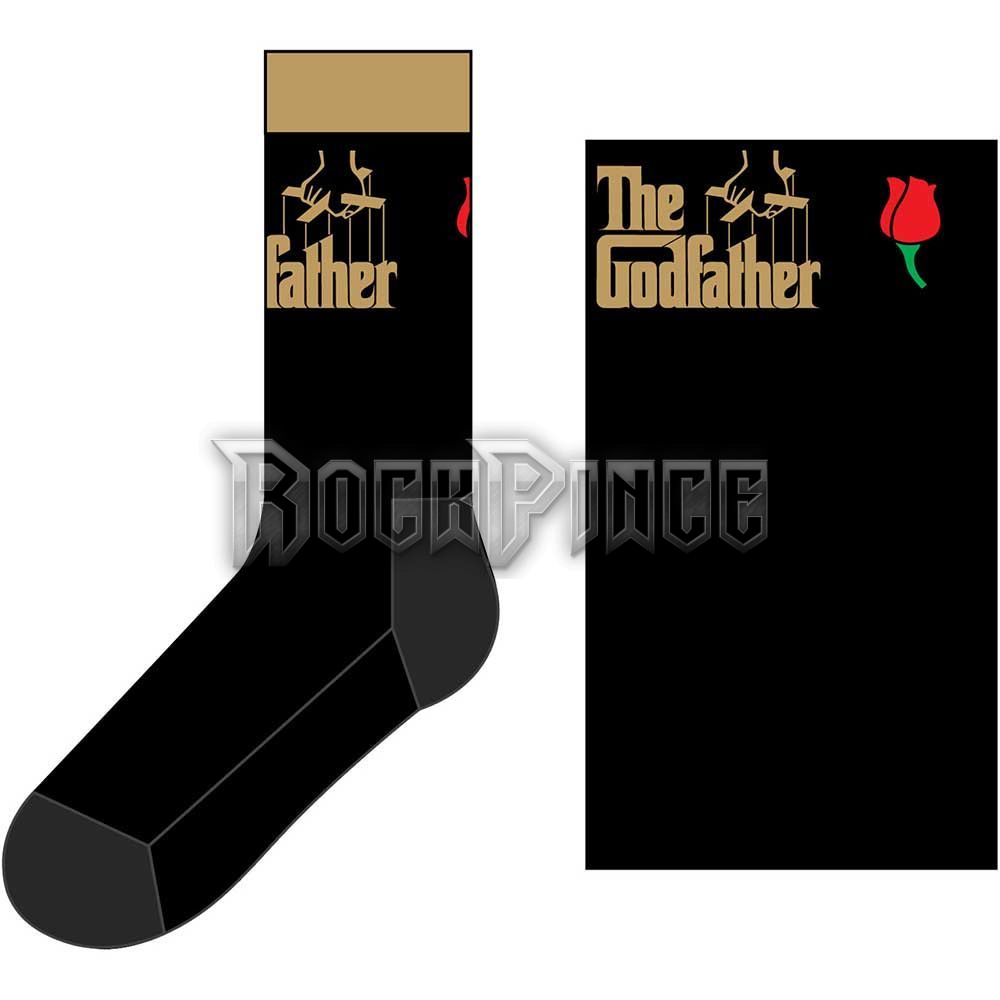 The Godfather - Logo Gold - unisex boka zokni (egy méret: 40-45) - GFSCK01MB