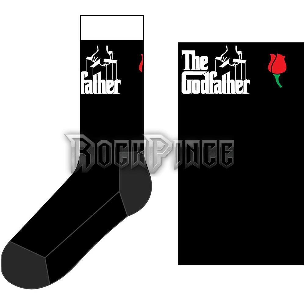 The Godfather - Logo White - unisex boka zokni (egy méret: 40-45) - GFSCK02MB