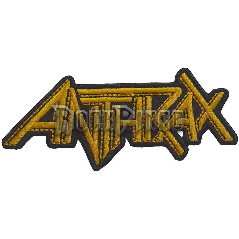 Anthrax - Yellow Logo - kisfelvarró - ANTHPAT03