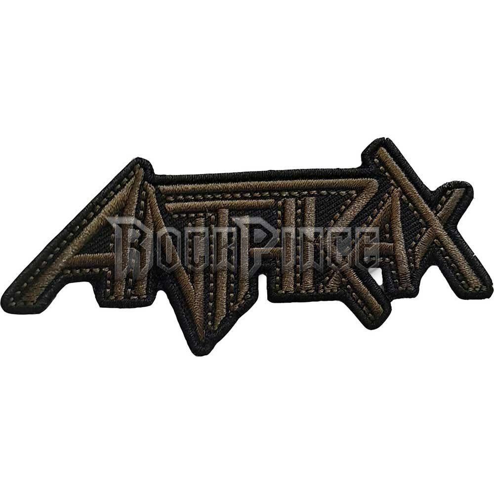 Anthrax - Brown Logo - kisfelvarró - ANTHPAT04
