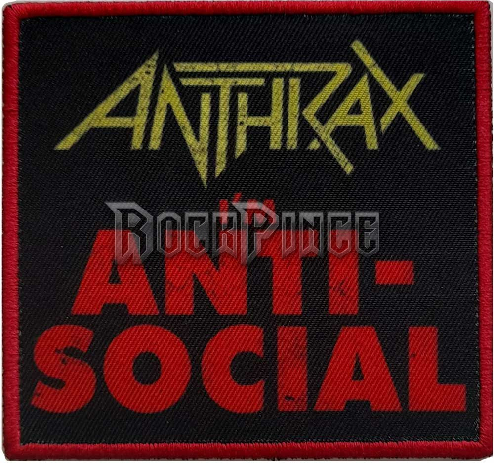 Anthrax - Anti-Social - kisfelvarró - ANTHPAT08