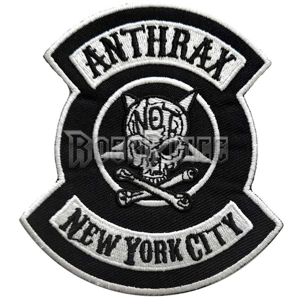 Anthrax - NYC - kisfelvarró - ANTHPAT14