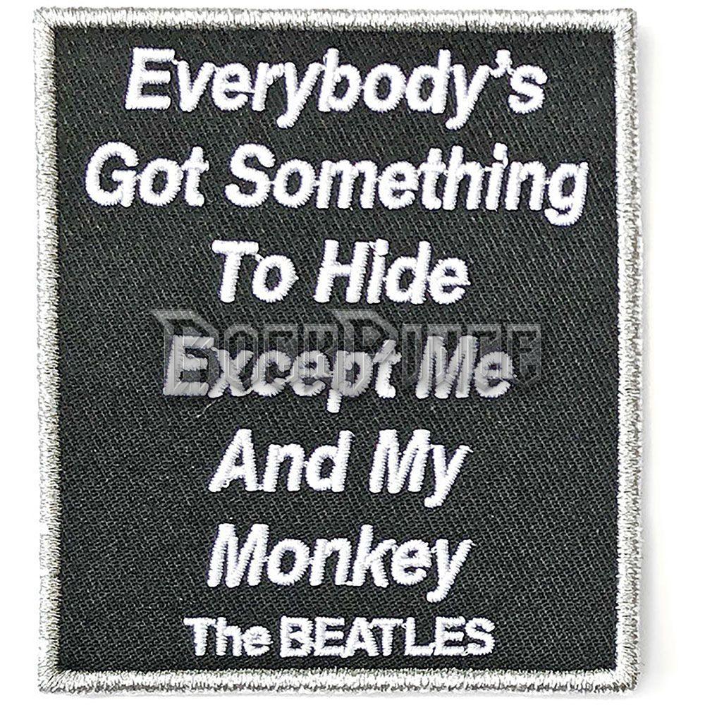 The Beatles - Everybody's Got Something To Hide Except Me And My Monkey - kisfelvarró - BEATSONGPAT03