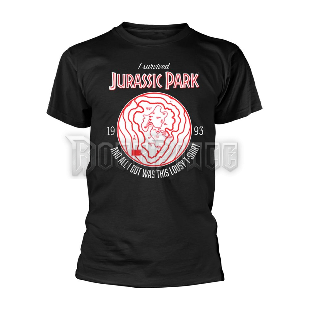 JURASSIC PARK - I SURVIVED JURASSIC PARK - unisex póló - PHD12934