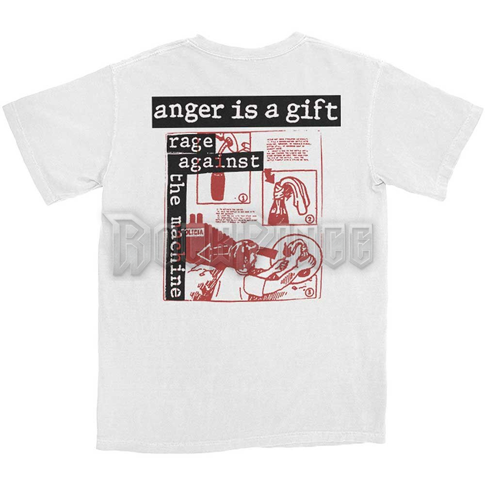 Rage Against The Machine - Anger Is A Gift - unisex póló - RATMTS20MW