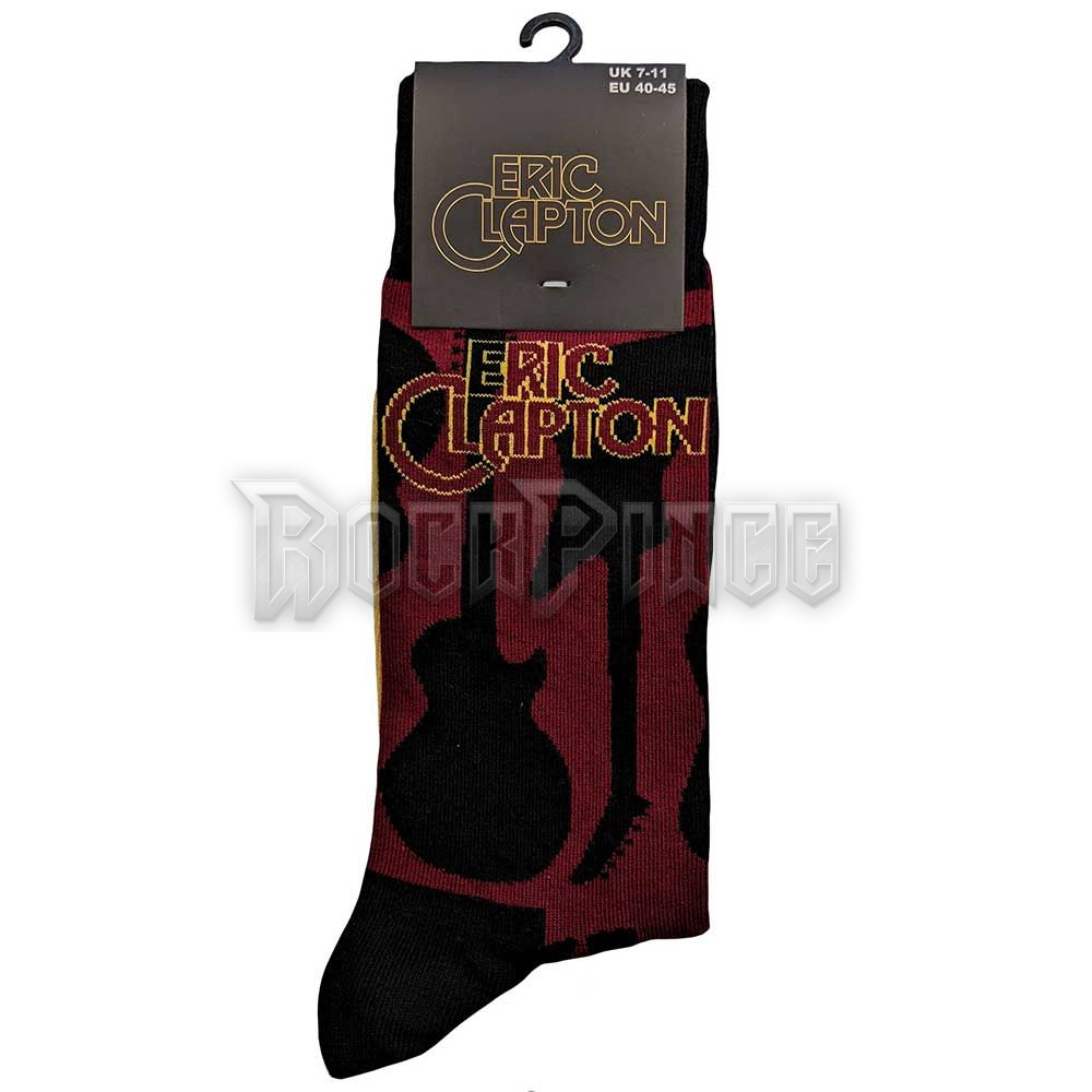 Eric Clapton - Guitars - unisex boka zokni (egy méret: 40-45) - ERICSCK02MR