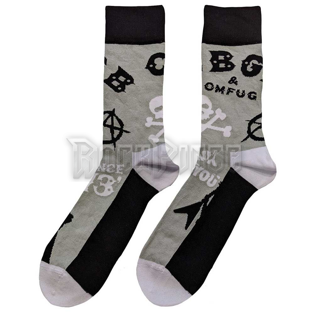 CBGB - Logos - unisex boka zokni (egy méret: 40-45) - CBGBSCK02MG