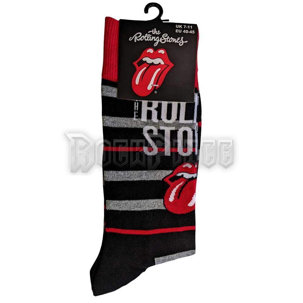 The Rolling Stones - Logo & Tongue - unisex boka zokni (egy méret: 40-45) - RSSCK13MB