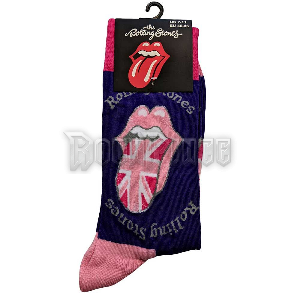 The Rolling Stones - UK Tongue - unisex boka zokni (egy méret: 40-45) - RSSCK14MPU