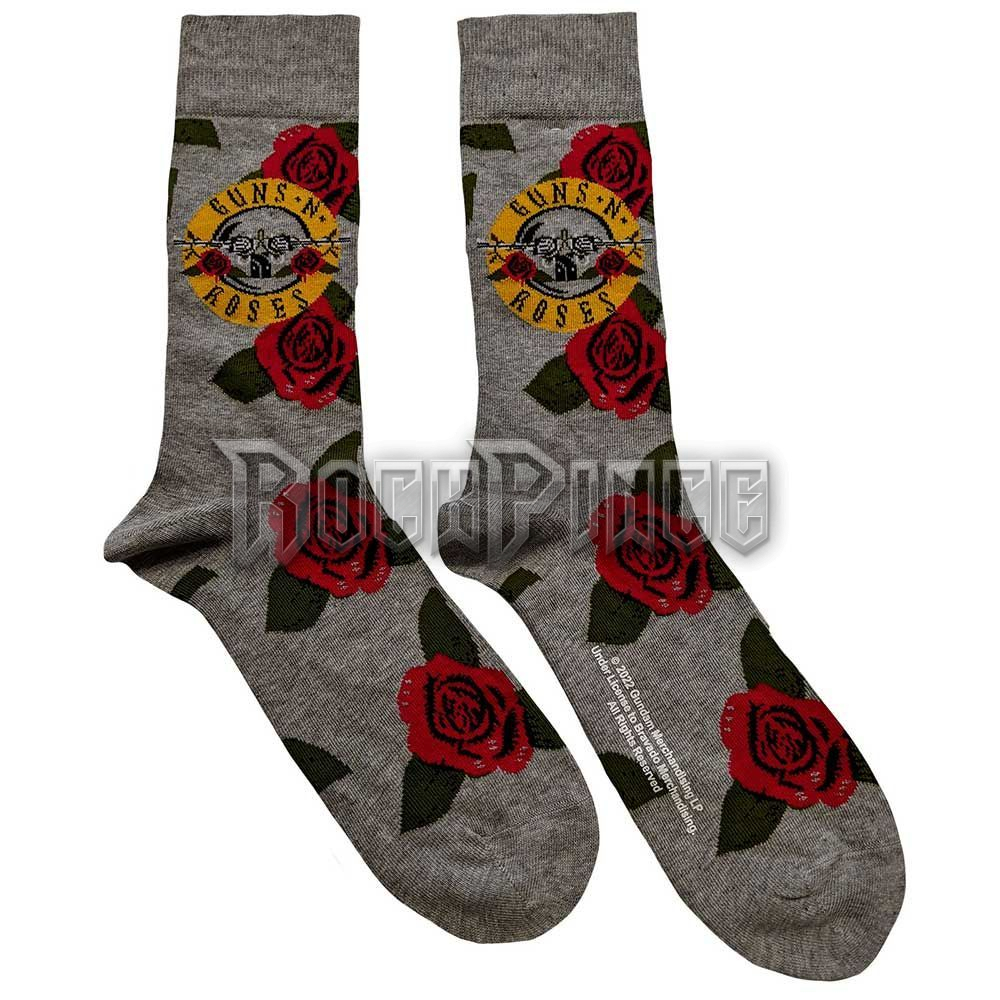 Guns N' Roses - Bullet Roses - unisex boka zokni (egy méret: 40-45) - GNRSCK09MG