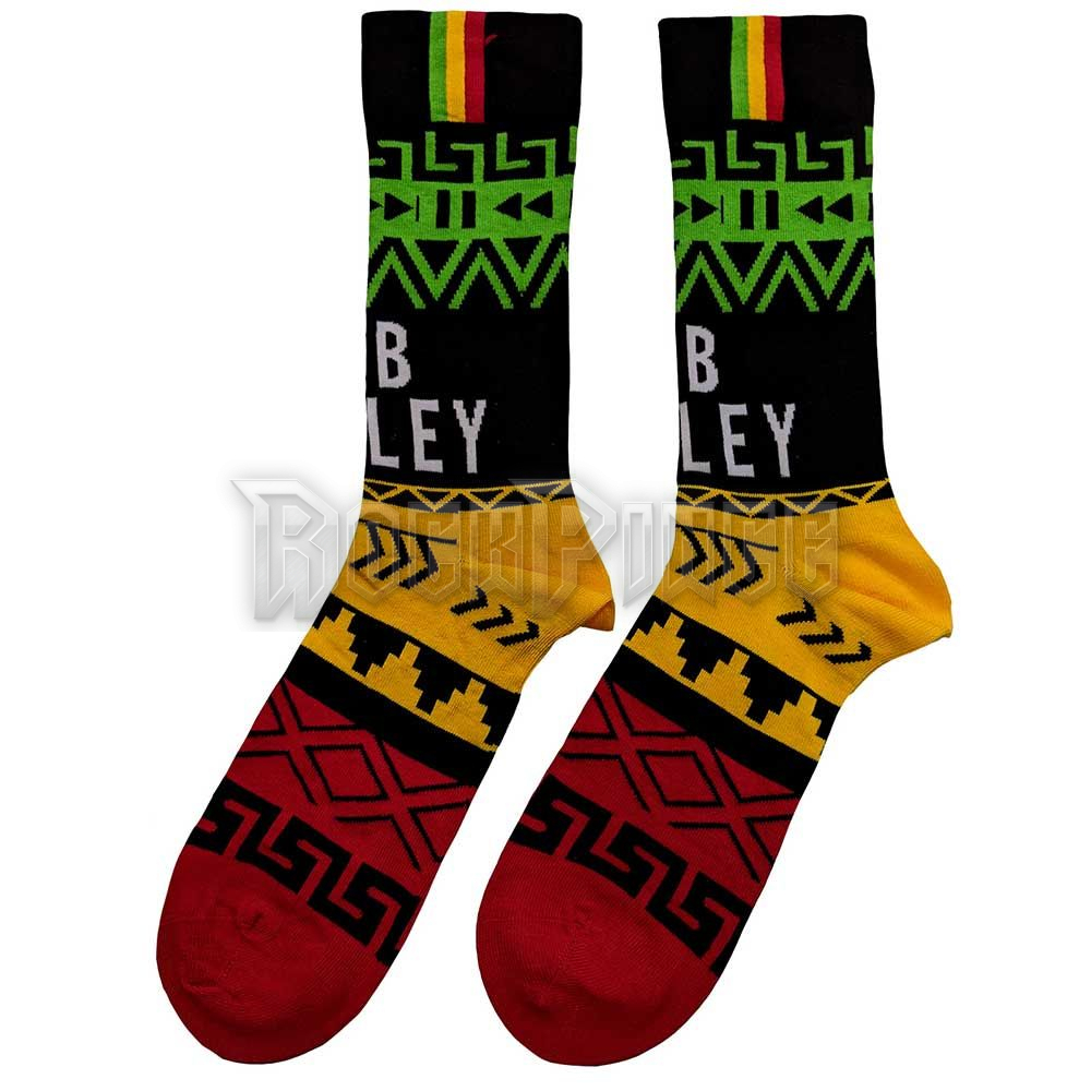Bob Marley - Press Play - unisex boka zokni (egy méret: 40-45) - BMASCK04MB