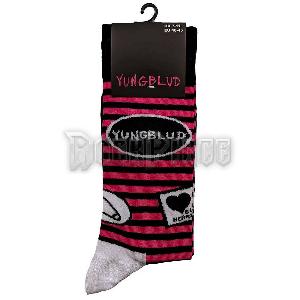 Yungblud - Symbols - unisex boka zokni (egy méret: 40-45) - YBSCK02MB