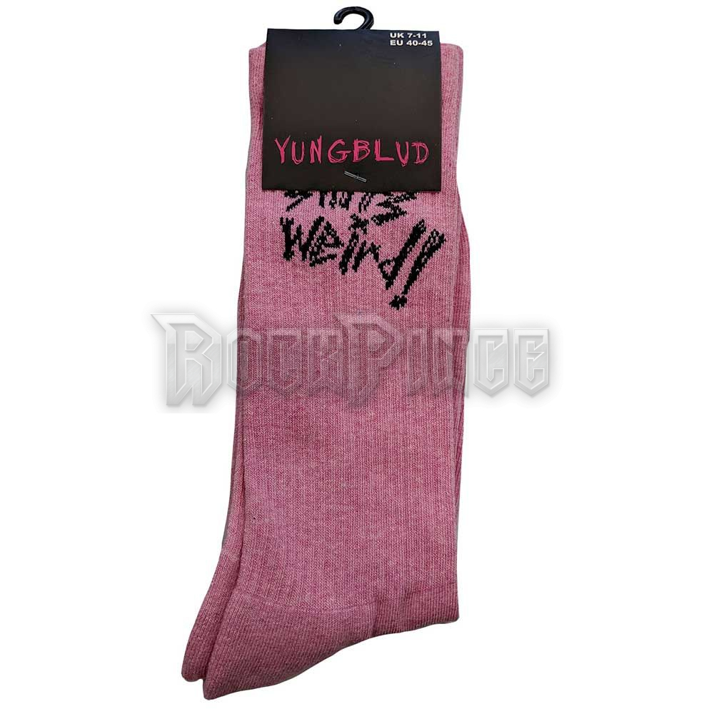 Yungblud - Weird! - unisex boka zokni (egy méret: 40-45) - YBSCK05MP
