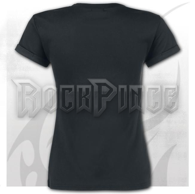 BRIGHT EYES - Girls Boatneck Cap Sleeve T-Shirt - F011K744