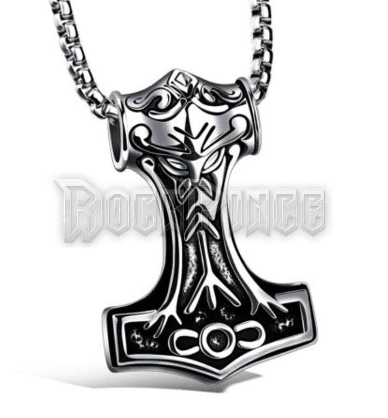 Black Silver Thor's Hammer - ACÉL MEDÁL