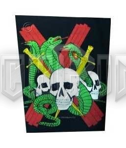 Snake & Skull - hátfelvarró - RBP051