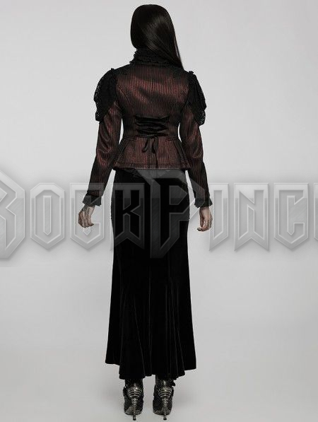 VAMPIRE'S MASQUERADE - női kabát WY-1385/BK-RD