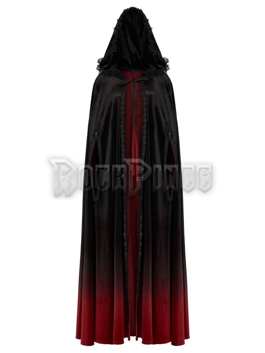 BLOOD ELF - női köpeny/kabát WY-1426/BK-RD/F
